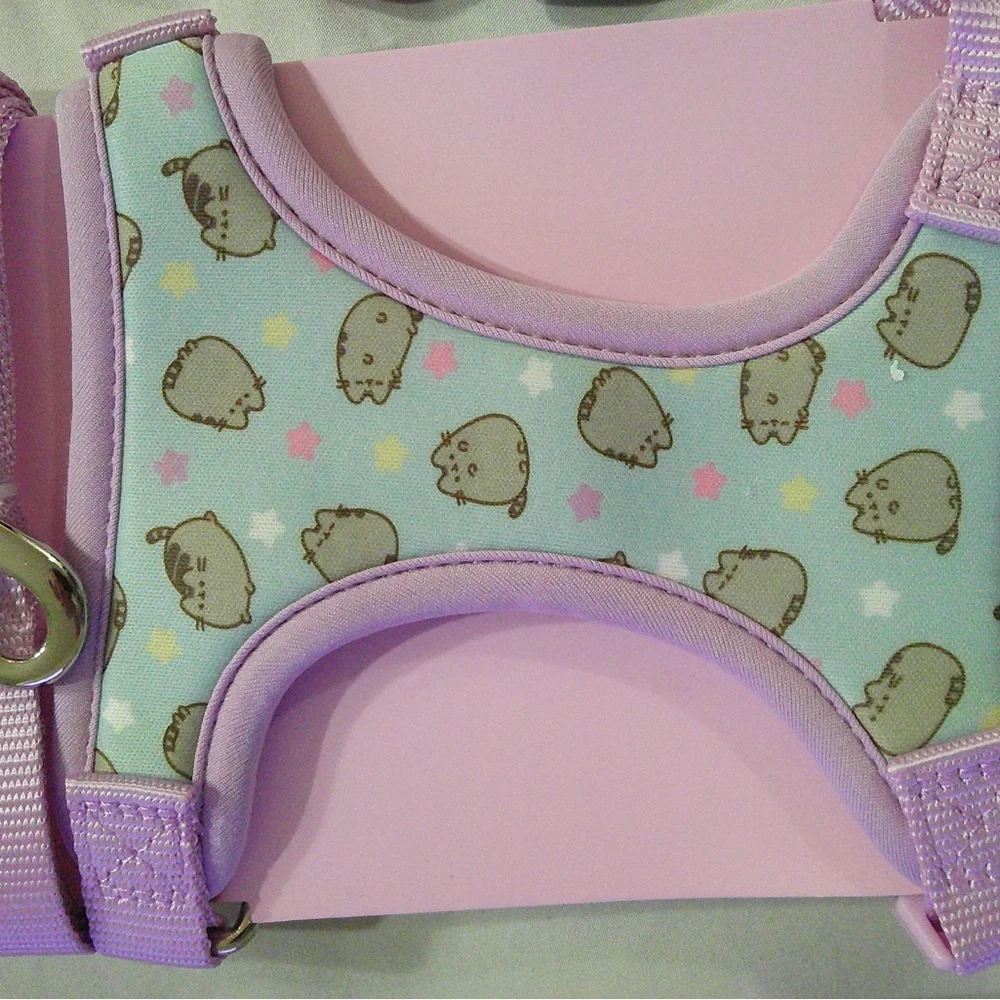 Pusheen The Cat Mix N Match Pet Harness and Leash Set, Collar and Collar Bows